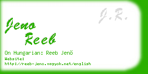 jeno reeb business card